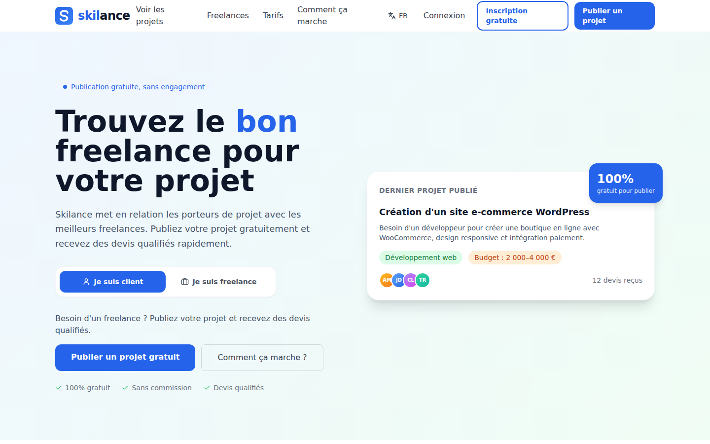 Skilance product screenshot